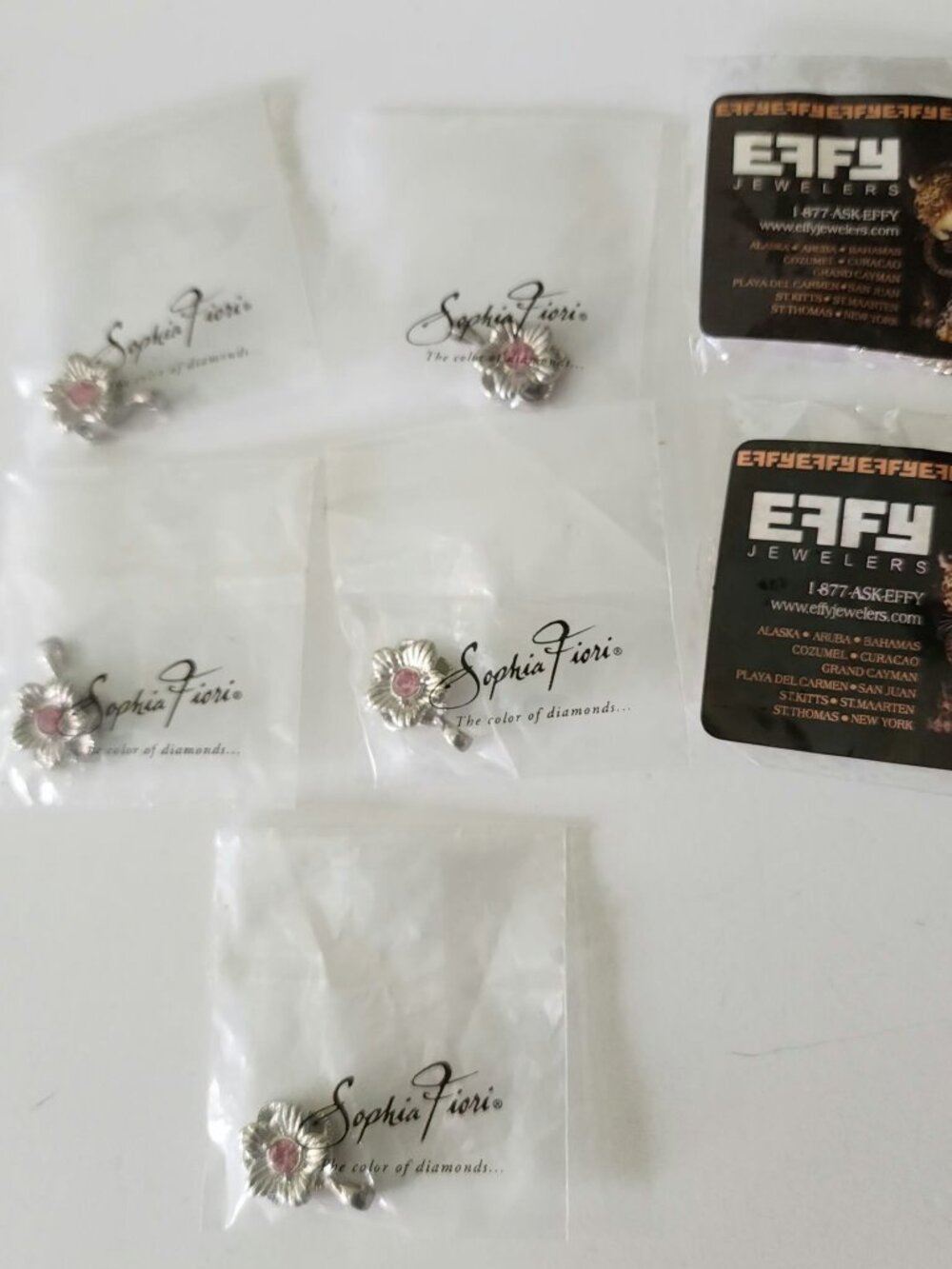 7pc Cruise Jewelry Promo Lot EFFY & Sophia Fiori Pendants NEW